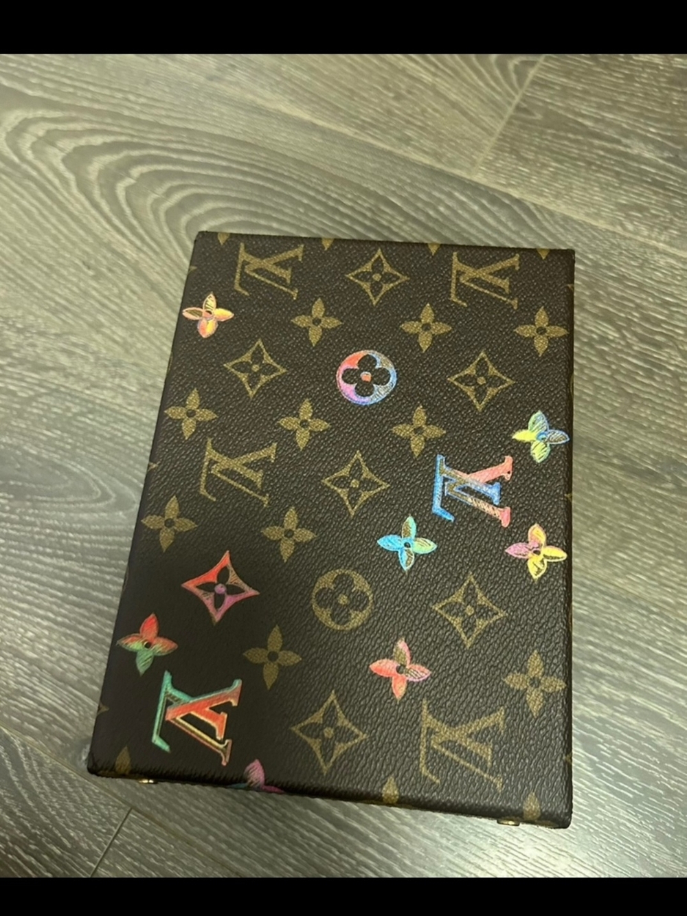 Louis Vuitton Brown Monogram Money Clip with Multicolor Accents